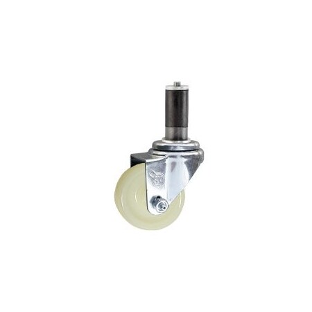 Service Caster 3'' SS Nylon Wheel Swivel 1-1/8'' Expanding Stem Caster SCC-SSEX20S314-NYS-118