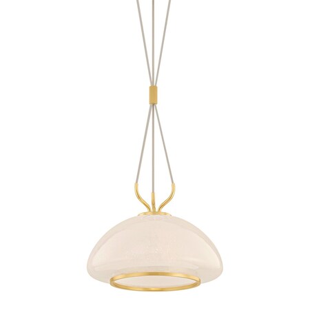 Hudson Valley Lighting Baudette 1 Light Pendant in Aged Brass Finish 5715-AGB