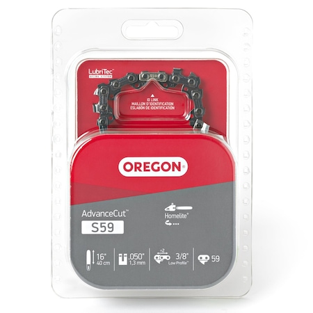 Oregon AdvanceCut Chain, 16" 91PX 3/8" 59 DL S59