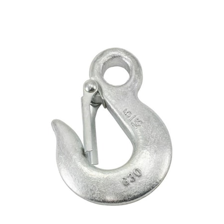 Tc International 0.25 in. G30 Eye Safety Slip Hook with Safety Latch - Pack of 2, 2PK 37421