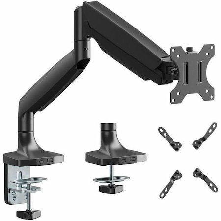 Siig AC Single 45" Mechanical Spring Monitor Arm Desk Mount Black CE-MT5911-S1
