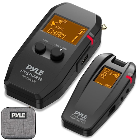 Pyle Audio Transmitter and Receiver, Black, 11.42 in x 3.9 in x 9.49 in -inches (PYGTWIR06) PYGTWIR06