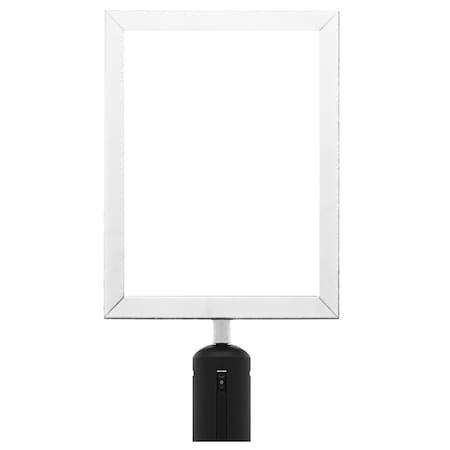 Aarco Form-A-Line Sign Frame, Accommodate Media Up To 3/8'' Thick, Chrome, 11 1/8''Hx8 5/8''W VSF118C