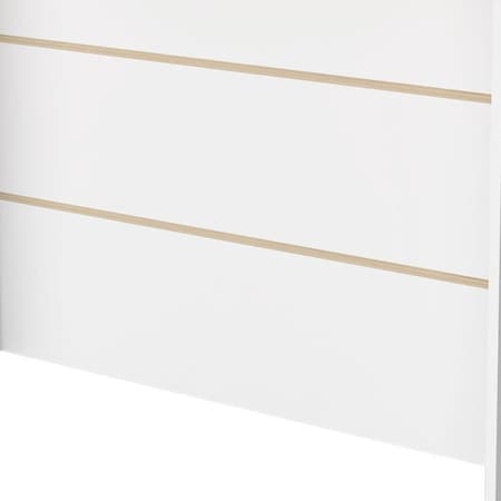 Homeroots White and Natural 47" Kitchen Island With Storage 530196