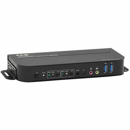 Tripp Lite 2-PORT DISPLAYPORT/USB KVM SWITCH 4K 60 HZ, HDR, HDCP 2.2, IR, DP 1.4, USB SHARI B005-DPUA2-K