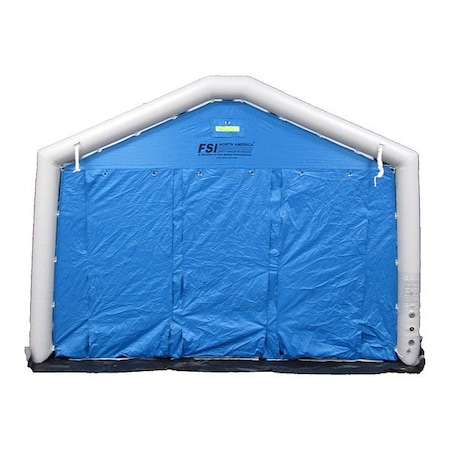 Fsi Decontamination Shower, Plug-In, Blue DAT1416S