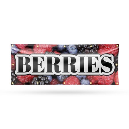 Signmission Berries, 48 Inch x 120 Inch, Vinyl Banner B-120-30485