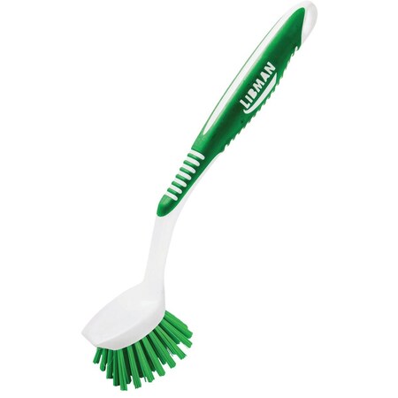 Libman Green Polymer Fiber Ergonomic Dish Brush 45