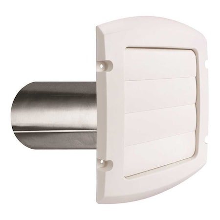 Everbilt 6 in. Louvered Exhaust Hood in White BLH6WHD