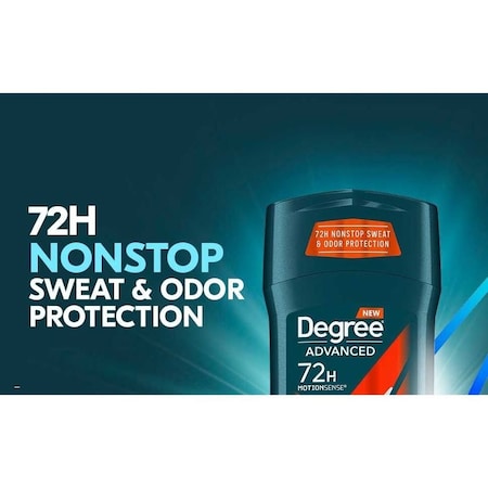 Degree Men Advanced Adventure Woodsy Citrus and Energizing Pepper Antiperspirant Deodorant Stick, 2.7oz, 12PK 64343725
