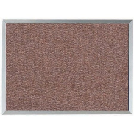 Aarco Designer ''Rose Quartz'' Fabric Bulletin Board w/ a Clear Satin Anodized Al Frame, 18''Hx24''W DF1824003