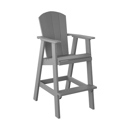 Polybird BALCONY CHAIR "BAR HEIGHT".        LIGHT GRAY POLYBIRD P4-B