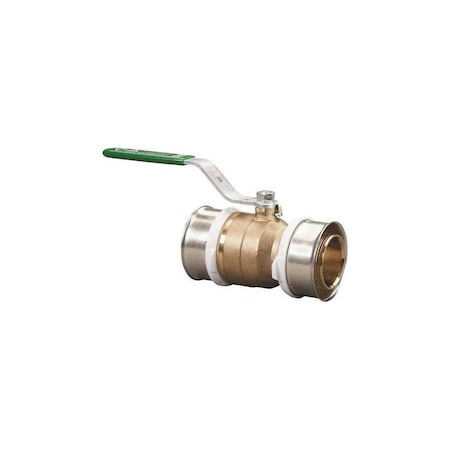 Pureflow Press Ball Valve 1 in. x 1 in. Zero Lead Bronze Press Ball Valve 98200