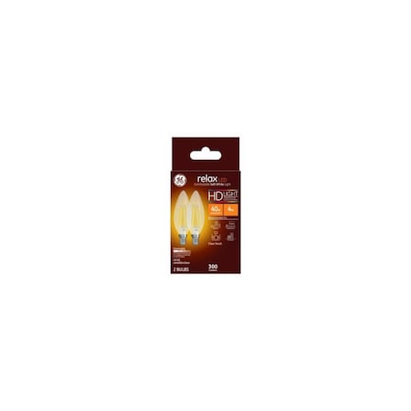 Current LED Bulb Relax BC E12 (Candelabra) Soft White 40 W Clear Pair 31740