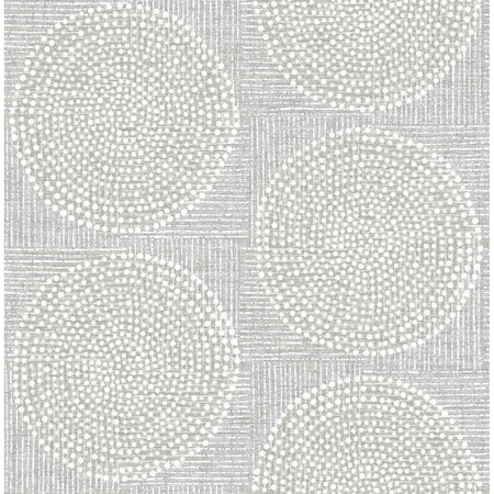 A-Street Prints Salma Grey Medallion Wallpaper 4141-27121