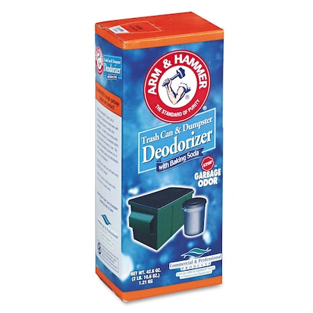 Arm & Hammer Trash Can & Dumpster Deodorizer, Sprinkle Top, Original, 42.6oz Powder 33200-84116