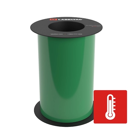 Labeltac High Temperature Supply 8in x 75ft LT9, Green LT805HT-C