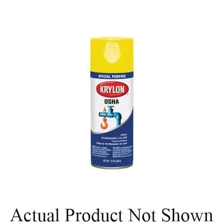 Krylon SPRAY PAINT, 12 OZ CONTAINER, LIQUID FORM, OSHA SAFETY BLUE 2416