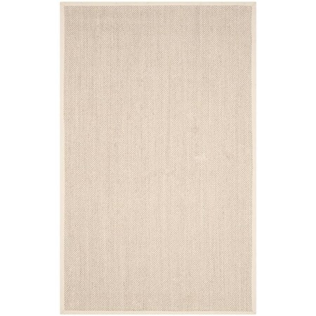 Safavieh Natural Fiber Medium Rectangle Area RugMarble & Beige 5 x 8 ft. NF143C-5