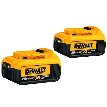 Dewalt 20V MAX* MATRIX XR PIECE HIGH CAPACITY PREMIUM SLIDE, 4 AH LI-ION BATTERY, 20 VDC DCB204-2
