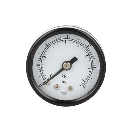 Marsh Pressure Gauge, 1/8 in NPT, Center Back Location GG15160C8
