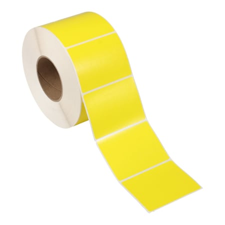 Zoro Select Printer Label, Thermal Transfer, Yellow 4030TA-PYEL2M