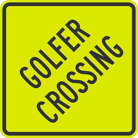 Lyle Golfers Crossing, 30x30, Diamond Grade, Yellow Green G-15073-DG_30x30