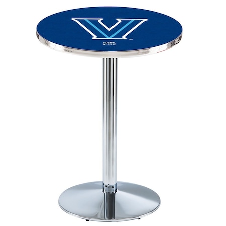 Holland Bar Stool Co 42" Chrome Villanova Pub Table, 36" dia. Top L214C4236Vilnva