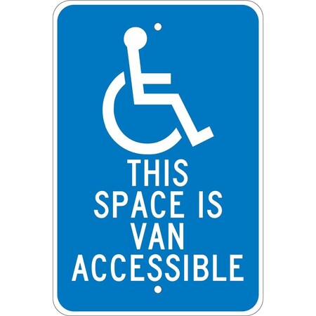 Nmc This Space Is Van Accessible Sign, TM104J TM104J