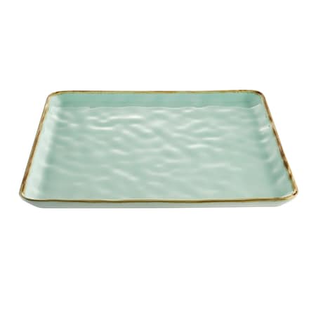 Cac Foodservice CAC China Square Plate Light Green 12 in Box of 12, 12PK PMS-SQ21-G