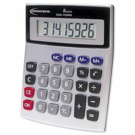 Innovera 15925 Portable Minidesk Calculator, 8-Digit LCD 15927