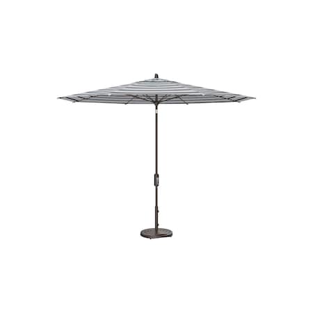 Treasure Garden 11 ft Patio Umbella, aluminum, fiberglass ribs, outdoor, Novella Nero Stripe UM841-00 7961 Novella Nero Stripe