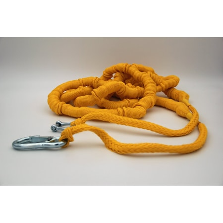 Greenfield Bungee Cord Stretches From 14 Foot Length Up to 50 Foot Length Yellow Polyester Rope Only AB4000-Y