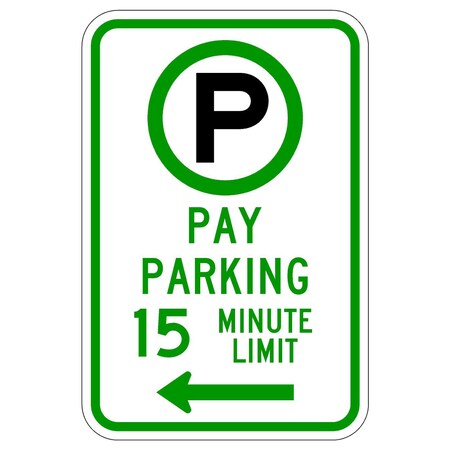 Sign Solutions Usa Parking Sign, 12 in W, Aluminum Sign, White DUS10HWT1218R7-21AL