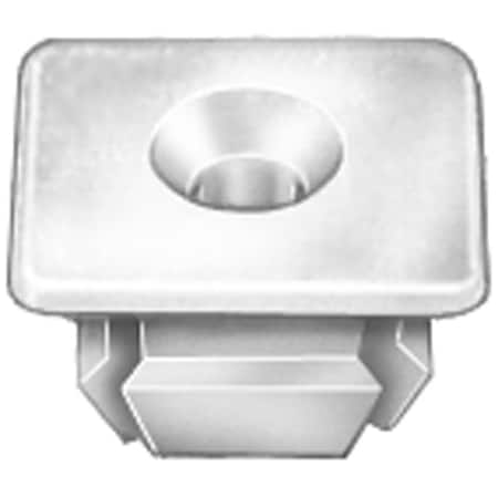 Auveco NYLON GRILLE NUT #8 OR #10 SCREW SIZE 1/2 HEAD, 50PK 13933