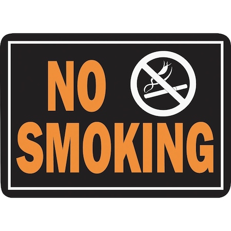 Hy-Ko 10x14 Day-Glo Aluminum Sign No Smoking 811