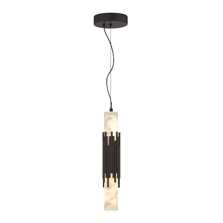 Euf Venna, Pendant , 17", Urban Bronze, Alabaster 50352-012