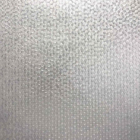 Brewster Carbon Silver Honeycomb Geometric Wallpaper 2927-42485
