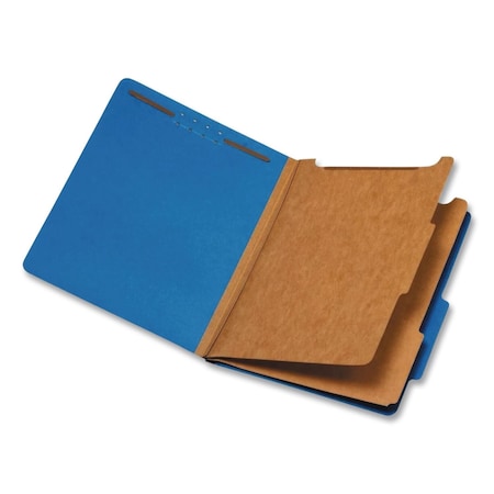 Pendaflex HD Pressboard Folder, 2/5-Cut Tab, Expands 2.5", 2 Divider, 6 Fastener, Letter, Dark Blue, 10PK 24132P