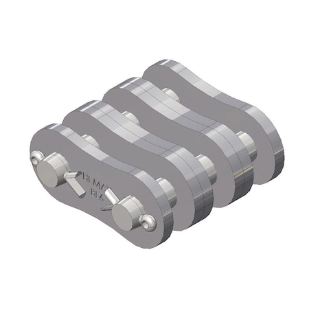 Senqcia Hi-Max Triple Strand Cottd Connecting Link w/6 x 6 Lacing, BL666 chain, .75P, .312 Pin BL666HMCL