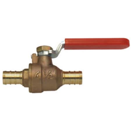 Homestead 0.5 x 0.5 in. Brass Barb Ball Valve HO575961