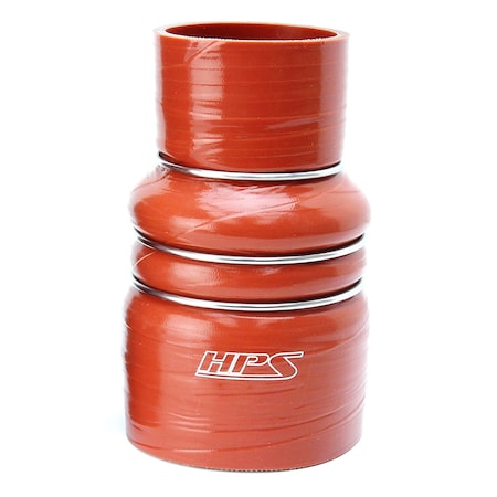 Hps Performance 2-3/4 in - 3 in ID x 6 in L, 4-Ply Aramid Silicone Charge Air Cooler CAC Hump Coupler Hose Hot CAC-275-300-HOT