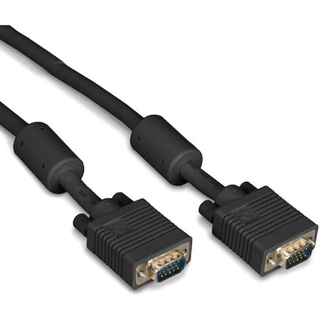 Black Box Vga Video Cable w/ Ferrite Core, Black, Male/Male, 10-Ft. (3.0-M), Cable, 10 ft EVNPS06B-0010-MM