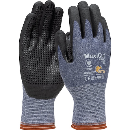 Atg Seamless Knit A3 Engineered Yarn Glove w/Premium Nitrile Coated MicroFoam Grip on Palm & Fing, 12PK 9436