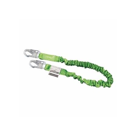 Miller Manyard II Shock-Absorbing Lanyard, 6 ft, Locking Snap Hooks, 310 lb 493-216M-Z7/6FTGN