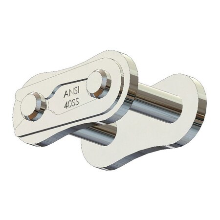 Senqcia Ultra-Max Single Strand Spring Clip Connecting Link, 40SS600 chain, .5P, .156 Pin, 600 SS 40SS600UMCL
