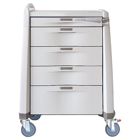 Capsa Healthcare Procedure Treatment Cart, 250lb, Assembled AM-PT-STD-ELOK
