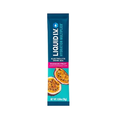 Liquid I.V. Passion Fruit Hydration Multiplier Electrolyte Drink Mix, 0.56 Ounce, 96PK LVS-8005