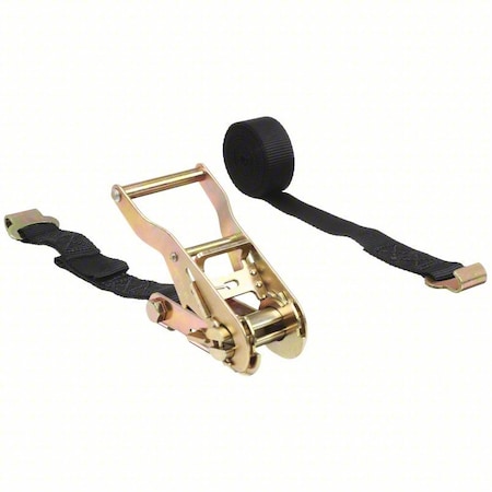 Lift-All Tiedown, Rtcht Strap Asmbly, 330lb, Flat Hk 60102