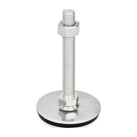 J.W. Winco Male-End Leveling Mount, 4.1 in H 41-50-1/2X13-100-D3-SK